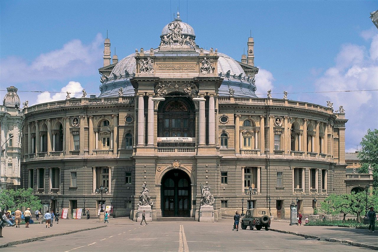 UNSPECIFIED - JANUARY 08: Facade of an opera house, Odessa, Ukraine (Photo by De Agostini via Getty Images)