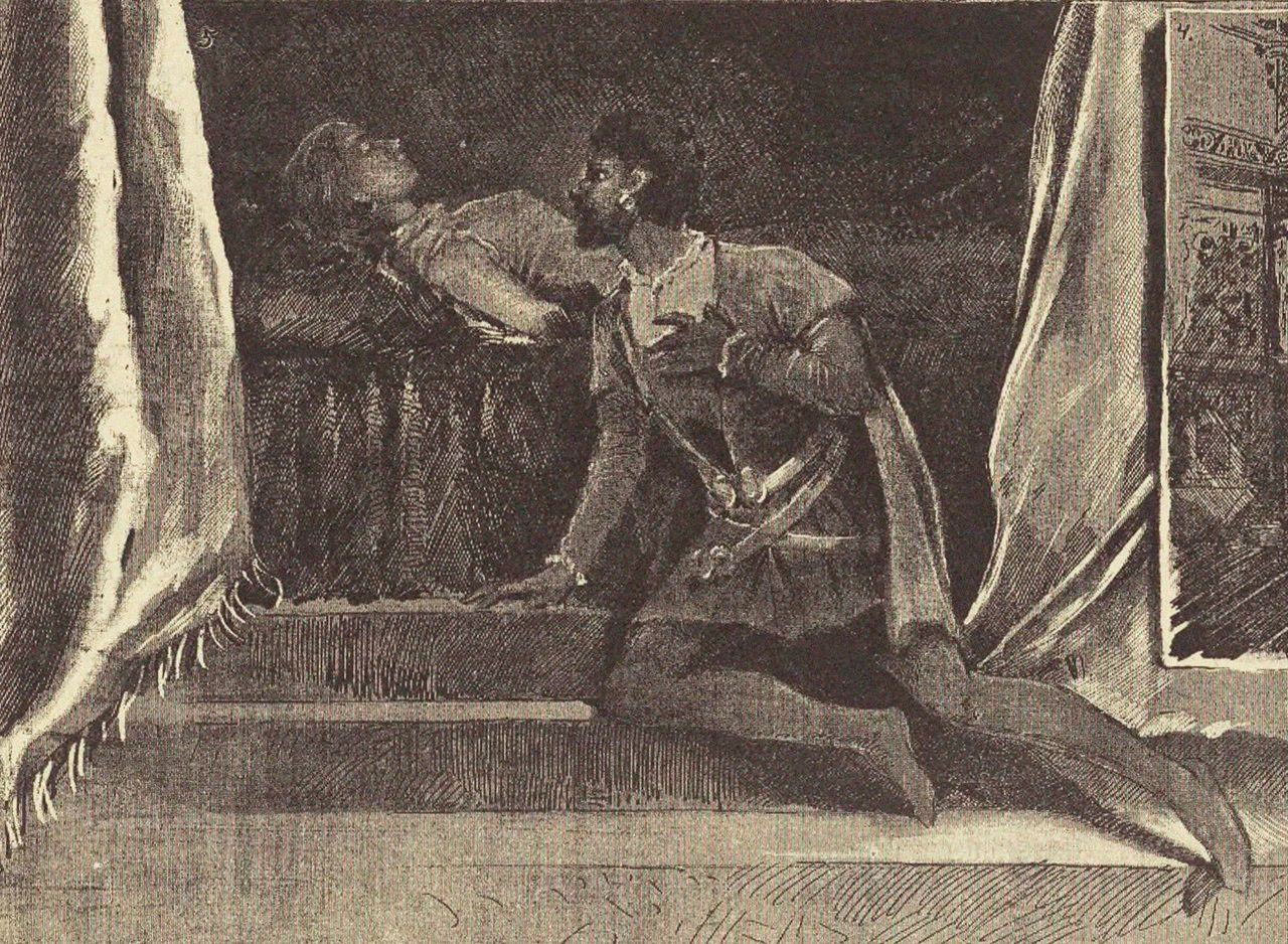 Opera Otello by Giuseppe Verdi at the Mariinsky Theatre in Saint Petersburg, November 26, 1887, 1887. Found in the collection of Russian National Library, St. Petersburg. (Photo by Fine Art Images/Heritage Images/Getty Images)